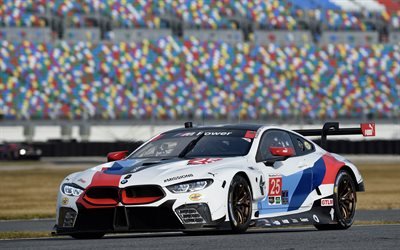 BMW M8 GTE, 4k, raceway, 2018 cars, M8, racing cars, BMW