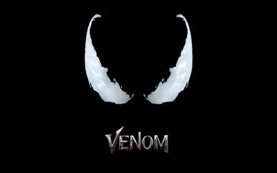 Venom, 4k, ポスター, 2018年に映画, 最小限の
