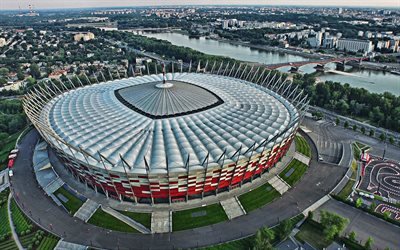 National Stadium, Varsova, Puola Jalkapallo-Stadion, Puola, urheilu areenoilla, Puolan jalkapallomaajoukkue