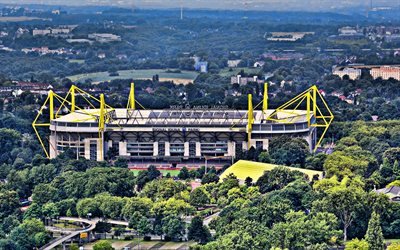 Signal Iduna-Puisto, Borussia Dortmund-stadion, Westfalenin stadion, Ett&#228; BVB Dortmund Stadion, Saksan jalkapallo stadion, suurin stadion Saksassa, Bundesliiga, BVB