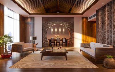 soggiorno, design d'interni elegante, stile arabo, design d'interni moderno, idee soggiorno