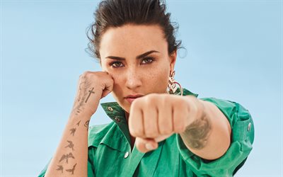 Demi Lovato, 2018, portrait, american singer, Instyle Magazine, photoshoot, beauty, superstars