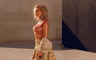 Kim Kardashian, 2018, amerikkalainen n&#228;yttelij&#228;, muoti malleja, Vogue Intia, photoshoot, kaunis nainen