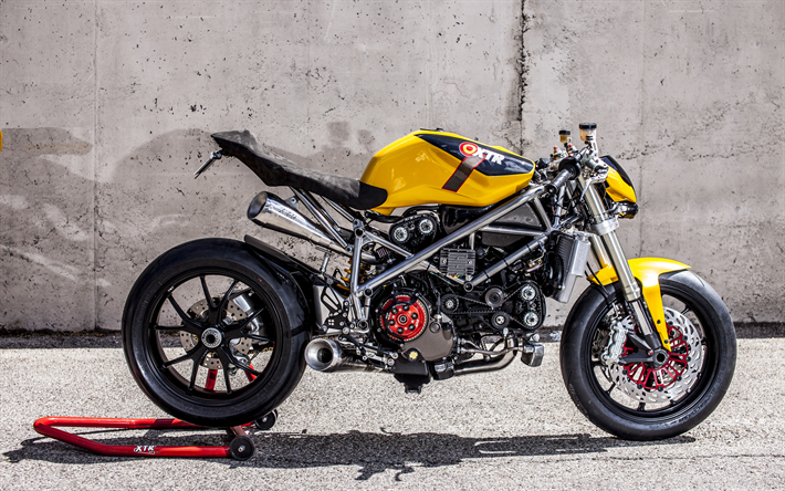 XTR Pepo, tuning, 4k, Ducati 848 Custom Street Fighter, 2018 bikes, Doud Maquina, superbikes, Ducati