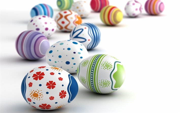 Uova di pasqua, sfondo bianco, blur, pasqua, sfondo, uova, Pasqua, primavera