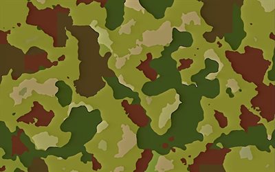gr&#252;n-blatt-camouflage -, 4k -, camouflage-texturen, milit&#228;rische tarnung, gr&#252;ner hintergrund, gr&#252;ne tarnung, blatt-camouflage