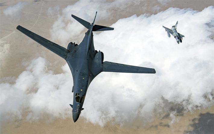 A Rockwell B-1 Lancer, American supers&#244;nico de bombardeiros estrat&#233;gicos, A Dassault Mirage 2000, For&#231;a A&#233;rea dos EUA, avi&#245;es de combate, aeronaves militares