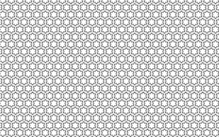 seamless floral pattern, White background, black floral ornaments, round ornaments, floral seamless ornaments, templates