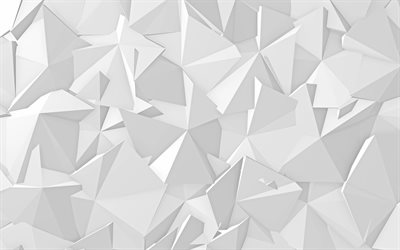 blanc mosa&#239;que de texture, blanc triangles de texture, g&#233;om&#233;trique, abstrait, texture, arri&#232;re-plan cr&#233;atif, de triangles, de l&#39;art