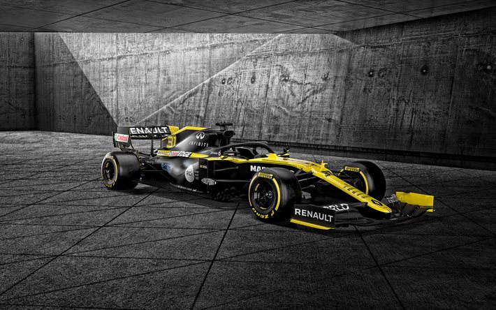 Renault RS20, 2020, Formula 1, F1 2020 cars, Renault Sport Formula One Team, F1, front view, exterior, RS20, Renault