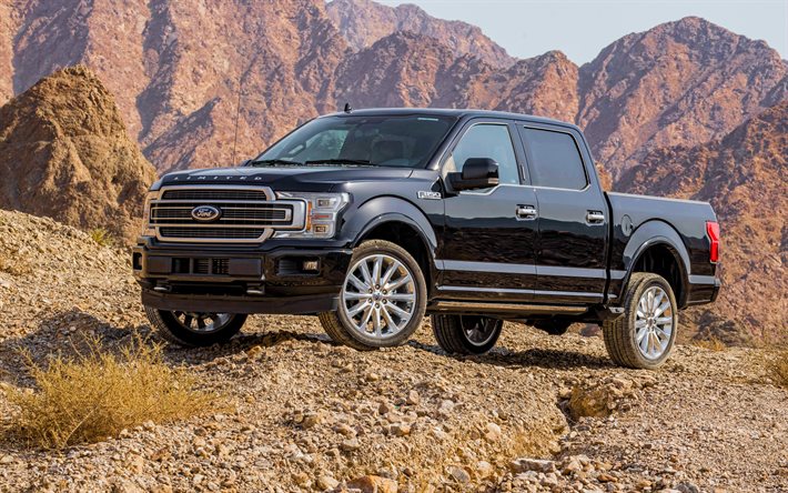 Ford F-150 Limited, 4k, offroad, 2020 cars, SUVs, desert, 2020 Ford F-150, american cars, Ford