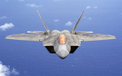 lockheed martin f-22 raptor, usaf, amerikanskt jaktplan i himlen, f-22, stridsflyg, usa