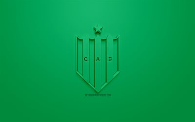 نادي أتلتيكو بانفيلد, الإبداعية شعار 3D, خلفية خضراء, 3d شعار, الأرجنتيني لكرة القدم, Superliga الأرجنتين, بانفيلد, الأرجنتين, الفن 3d, Primera Division, كرة القدم, الدرجة الأولى, أنيقة شعار 3d, CA بانفيلد, بانفيلد FC