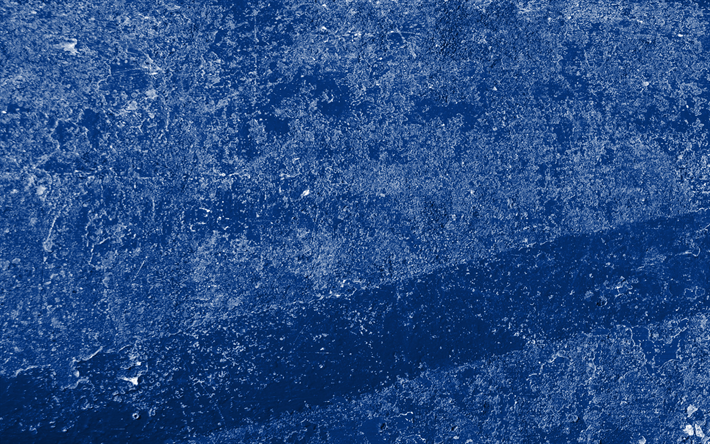 azul textura grunge, criativos oriundos, azul grunge de fundo, textura de parede, parede pintada com textura