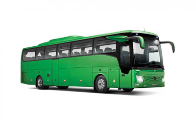 mercedes-benz tourismo, 2021, personenbus, neuer grüner tourismo, personenverkehr, mercedes-benz busse