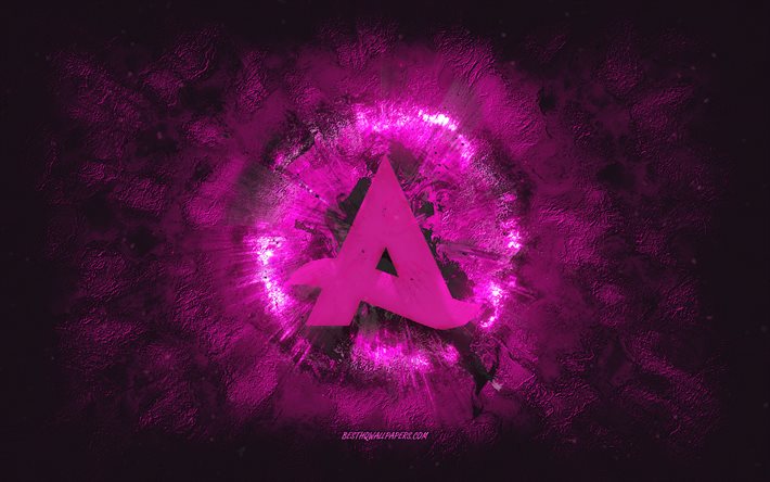 Afrojack logo, grunge, arte, pietra rosa, sfondo, Afrojack rosa logo, Afrojack, creativo, rosa, Afrojack grunge, logo