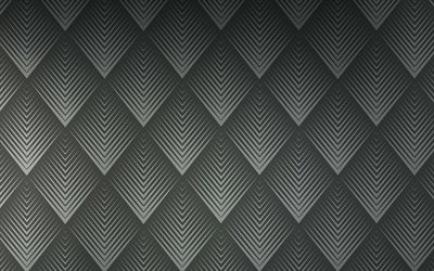 black rhombuses, abstract patterns, rhombus patterns, gray abstract background, creative, background with rhombuses, abstract textures, rhombuses