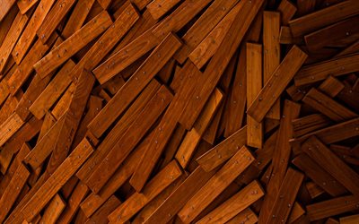 patr&#243;n de tablones de madera, fondo de madera marr&#243;n, macro, fondos de madera, tablones de madera, texturas de madera