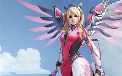Pink Mercy, Overwatch, anime characters, characters from games