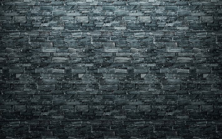 Download Wallpapers Gray Brickwall 4k Gray Bricks Background Bricks