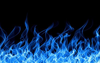 sfondo blu fuoco, macro, trame di fuoco, fiamme di fuoco blu, fuoco, sfondo con fuoco, fiamme di fuoco