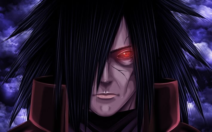 El poder Uchiha, el arte, el manga Naruto, de ojos rojos
