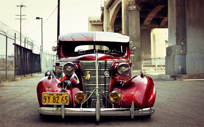 Chevrolet Master Deluxe, 1939, tuning, lowrider, voitures de collection, Am&#233;ricaines, les voitures de collection, de Cuba, de Chevrolet