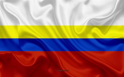 Bandeira de Presov Regi&#227;o, 4k, seda bandeira, Eslovaca regi&#227;o, textura de seda, Presov Regi&#227;o bandeira, Eslov&#225;quia, Europa, Presov Regi&#227;o