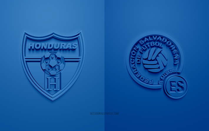 Honduras vs El Salvador, 2019 CONCACAF Gold Cup, jalkapallo-ottelu, mainosmateriaali, Pohjois-Amerikassa, Gold Cup 2019, El Salvadorin jalkapallomaajoukkue, Hondurasin jalkapallomaajoukkue
