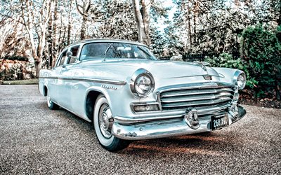 Chrysler Windsor, voitures r&#233;tro, 1956 voitures, HDR, voitures am&#233;ricaines, 1956 Chrysler Windsor, Chrysler