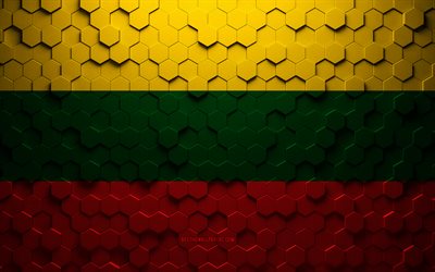 Flag of Buga, honeycomb art, Buga hexagons flag, Buga 3d hexagons art, Buga flag