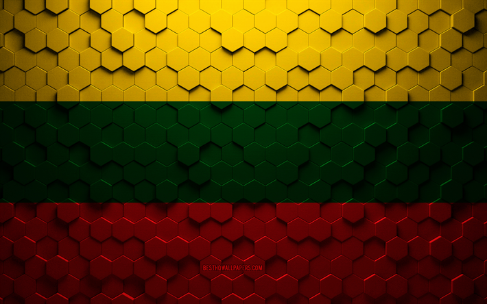 bandera de buga, arte de panal, bandera de hex&#225;gonos de buga, arte de hex&#225;gonos 3d de buga
