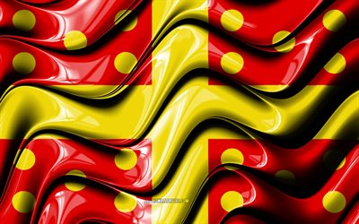 harelbeke drapeau, 4k, les villes belges, le drapeau de harelbeke, le jour de harelbeke, l art 3d, harelbeke, les villes de la belgique, harelbeke 3d drapeau, harelbeke drapeau ondul&#233;, la belgique, l europe