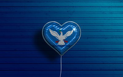 ich liebe salvador, 4k, realistische luftballons, blauer holzhintergrund, tag von salvador, brasilianische st&#228;dte, flagge von salvador, brasilien, ballon mit flagge, st&#228;dte von brasilien, salvador-flagge, salvador