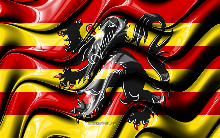 Oudenaarde flag, 4k, Belgian cities, Flag of Oudenaarde, Day of Oudenaarde, 3D art, Oudenaarde, cities of Belgium, Oudenaarde 3D flag, Oudenaarde wavy flag, Belgium, Europe