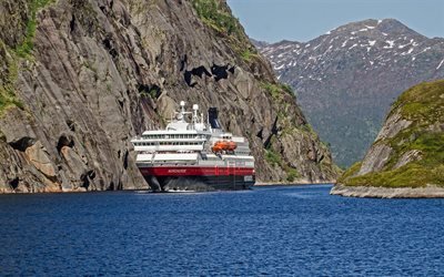 MS Nordnorge, クルーズ船, フィヨルド, ノルウェー