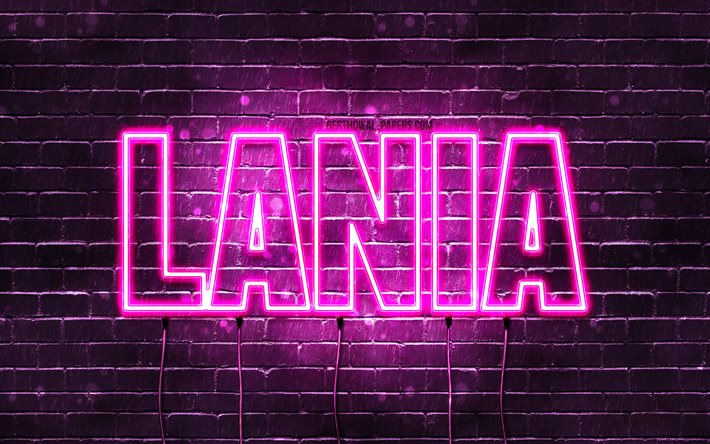 Download wallpapers Lania, 4k, wallpapers with names, female names ...