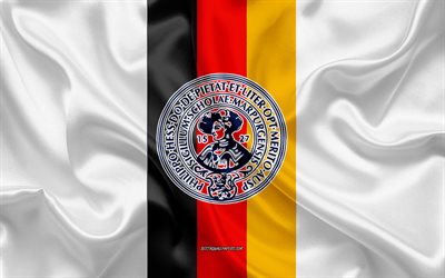 University of Marburg Emblem, German Flag, University of Marburg logo, Marburg, Germany, University of Marburg