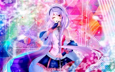 Download wallpapers Maika, 4k, concert, Vocaloid characters, manga ...
