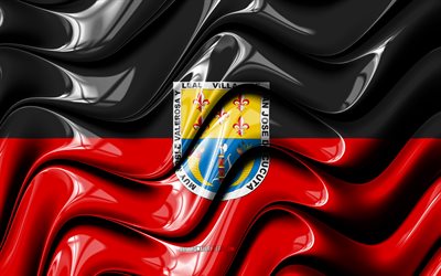 Cucutan lippu, 4k, Kolumbian kaupungit, Etel&#228;-Amerikka, Cucutan p&#228;iv&#228;, 3D-taide, Cucuta, Cucuta 3D flag, Kolumbia