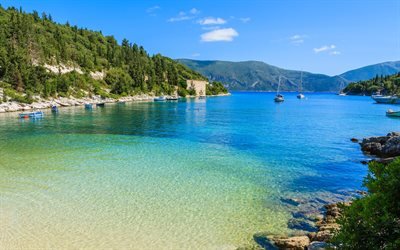 Kefalonia, Isla, playa, verano, Mar J&#243;nico, Grecia, turismo, Islas J&#243;nicas