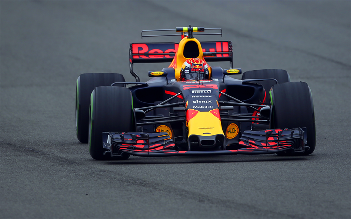 Max Verstappen, Red Bull Racing, RB13, Formule 1, 4k, F1, en 2017, les voitures, la Formule Un