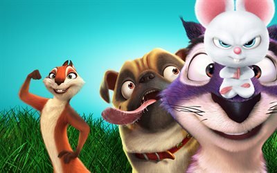 4k, The Nut Job 2 Nutty by Nature, 2017 movies, 3d-animation, The Nut Job 2