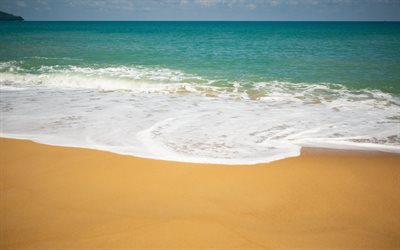 la playa, el oc&#233;ano, la isla de Bali, Indonesia, isla tropical, la brisa del mar, laguna azul