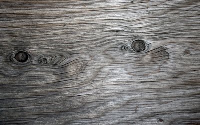 灰色の木製の質感, 4k, 木の背景, 木製の質感, グレー背景, マクロ, グレーの木, 灰色の木製ボード