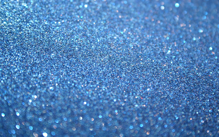 bleu scintillant, fond, bleu glitter texture, plan rapproch&#233;, argent&#233;es, bleues scintillantes de la texture, des paillettes de textures, de paillettes, de milieux