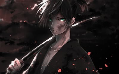 Yato, Noragami characters, samurai, artwork, Noragami, manga