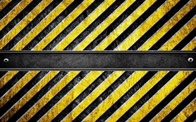 斜めの注意帯, グランジ, 警告の背景, ストライプ構築, 黄色の背景, 黄色のライン, 注意紙, 警告テープ