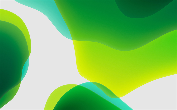 verde resumo ondas, a arte abstrata, resumo ondas, criativo, fundos verdes, as ondas verde, formas geom&#233;tricas, verde gradiente de fundo