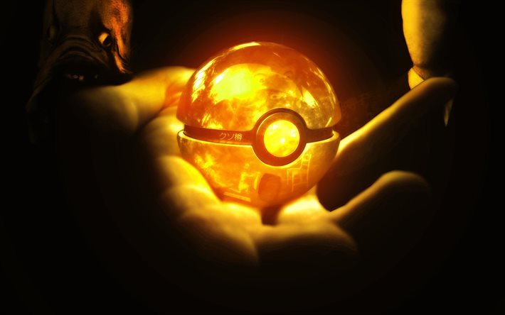 Pokemon, bola de fogo, bola para Pokemon